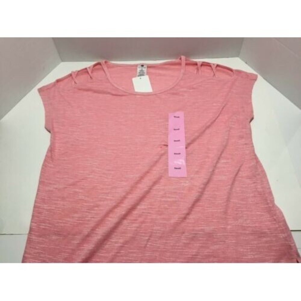 Active Life Cereza Heather Magenta‎ Cut Out Sleeve Size Large